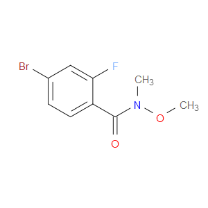4-溴-2-氟-N-甲氧基-N-甲基苯甲酰胺