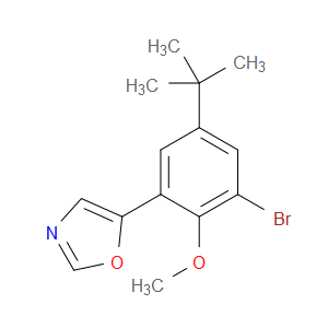 5-(3-bromo-5-(tert-butyl)-2-methoxyphenyl)oxazole