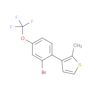 3-(2-bromo-4-(trifluoromethoxy)phenyl)-2-methylthiophene