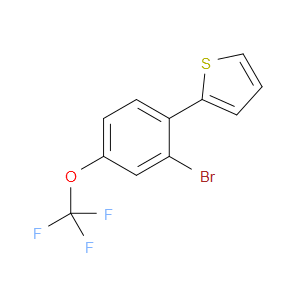 2-(2-bromo-4-(trifluoromethoxy)phenyl)thiophene