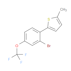2-(2-bromo-4-(trifluoromethoxy)phenyl)-5-methylthiophene