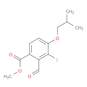 methyl 3-fluoro-2-formyl-4-isobutoxybenzoate