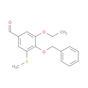 4-(benzyloxy)-3-ethoxy-5-(methylthio)benzaldehyde