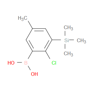 (2-chloro-5-methyl-3-(trimethylsilyl)phenyl)boronic acid