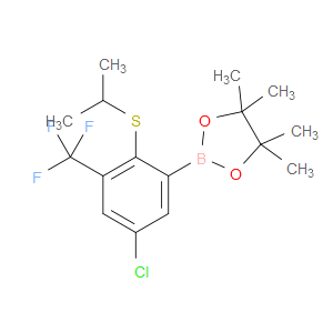 2-(5-chloro-2-(isopropylthio)-3-(trifluoromethyl)phenyl)-4,4,5,5-tetramethyl-1,3,2-dioxaborolane