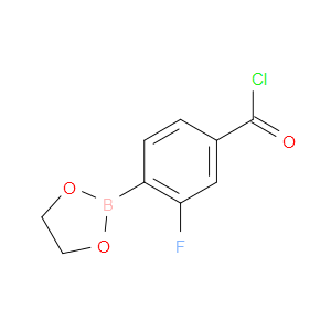 4-甲酰氯-2-氟苯硼酸乙二醇酯