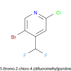 5-bromo-2-chloro-4-(difluoromethyl)pyridine