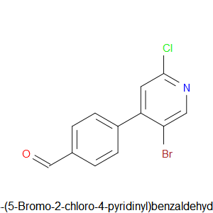 4-(5-bromo-2-chloropyridin-4-yl)benzaldehyde