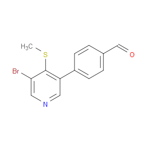 4-(5-bromo-4-(methylthio)pyridin-3-yl)benzaldehyde