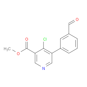 methyl 4-chloro-5-(3-formylphenyl)nicotinate