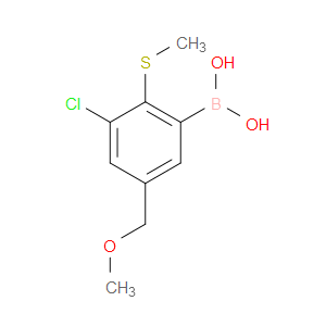 (3-chloro-5-(methoxymethyl)-2-(methylthio)phenyl)boronic acid