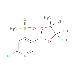 2-chloro-4-(methylsulfonyl)-5-(4,4,5,5-tetramethyl-1,3,2-dioxaborolan-2-yl)pyridine