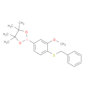 2-(4-(benzylthio)-3-methoxyphenyl)-4,4,5,5-tetramethyl-1,3,2-dioxaborolane