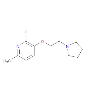 2-fluoro-6-methyl-3-(2-(pyrrolidin-1-yl)ethoxy)pyridine