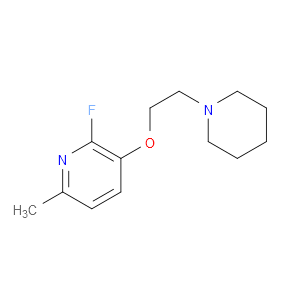 2-fluoro-6-methyl-3-(2-(piperidin-1-yl)ethoxy)pyridine