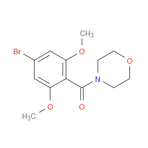 (4-bromo-2,6-dimethoxyphenyl)(morpholino)methanone