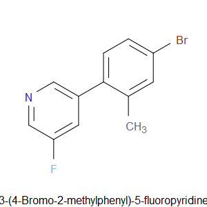 3-(4-Bromo-2-methylphenyl)-5-fluoropyridine