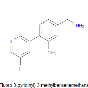 4-(5-Fluoro-3-pyridinyl)-3-methylbenzenemethanamine