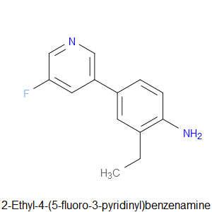 2-Ethyl-4-(5-fluoro-3-pyridinyl)benzenamine