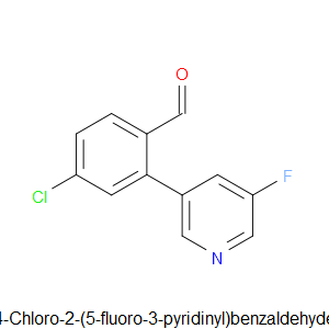 4-Chloro-2-(5-fluoro-3-pyridinyl)benzaldehyde