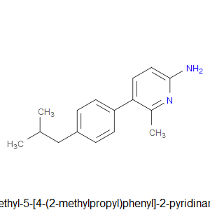 6-Methyl-5-[4-(2-methylpropyl)phenyl]-2-pyridinamine