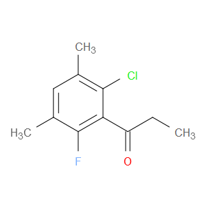 1-(2-chloro-6-fluoro-3,5-dimethylphenyl)propan-1-one