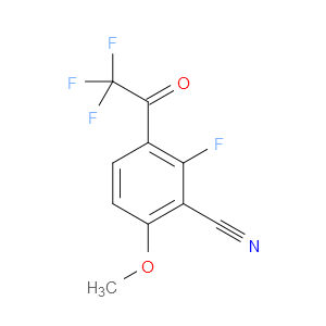 2-fluoro-6-methoxy-3-(2,2,2-trifluoroacetyl)benzonitrile