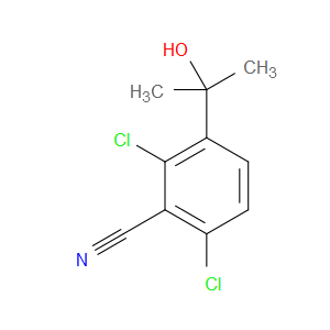 2,6-dichloro-3-(2-hydroxypropan-2-yl)benzonitrile