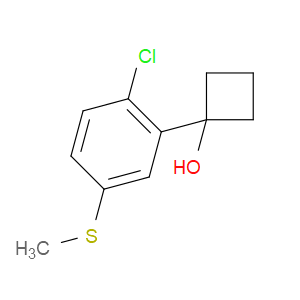 1-(2-chloro-5-(methylthio)phenyl)cyclobutanol