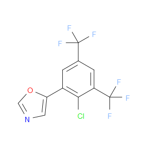5-(2-chloro-3,5-bis(trifluoromethyl)phenyl)oxazole