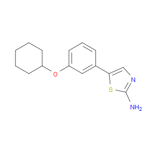 5-(3-(cyclohexyloxy)phenyl)thiazol-2-amine