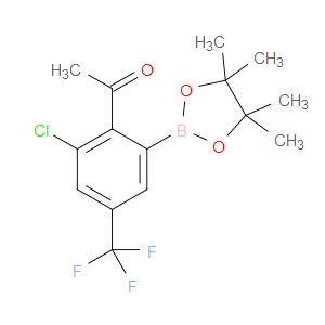 1-(2-chloro-6-(4,4,5,5-tetramethyl-1,3,2-dioxaborolan-2-yl)-4-(trifluoromethyl)phenyl)ethanone