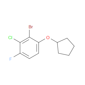 2-bromo-3-chloro-1-(cyclopentyloxy)-4-fluorobenzene