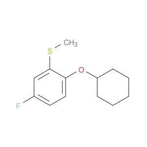 (2-(cyclohexyloxy)-5-fluorophenyl)(methyl)sulfane