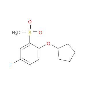 1-(cyclopentyloxy)-4-fluoro-2-(methylsulfonyl)benzene
