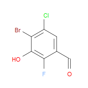 4-bromo-5-chloro-2-fluoro-3-hydroxybenzaldehyde