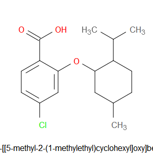 4-Chloro-2-[[5-methyl-2-(1-methylethyl)cyclohexyl]oxy]benzoic acid