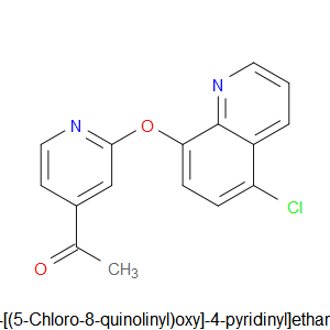 1-[2-[(5-Chloro-8-quinolinyl)oxy]-4-pyridinyl]ethanone