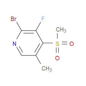 2-bromo-3-fluoro-5-methyl-4-(methylsulfonyl)pyridine