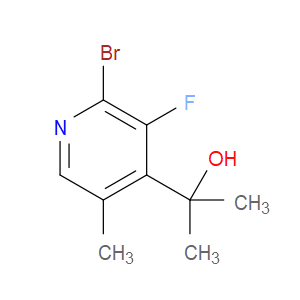 2-(2-bromo-3-fluoro-5-methylpyridin-4-yl)propan-2-ol