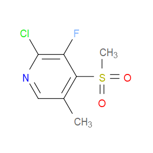 2-chloro-3-fluoro-5-methyl-4-(methylsulfonyl)pyridine