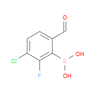 (3-Chloro-2-fluoro-6-formylphenyl)boronic acid