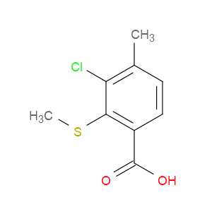 3-Chloro-4-methyl-2-(methylthio)benzoic acid