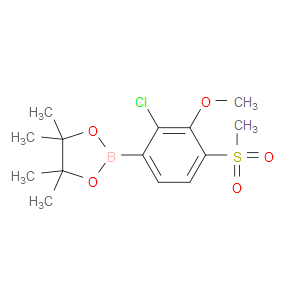2-(2-chloro-3-methoxy-4-(methylsulfonyl)phenyl)-4,4,5,5-tetramethyl-1,3,2-dioxaborolane