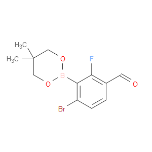 4-bromo-3-(5,5-dimethyl-1,3,2-dioxaborinan-2-yl)-2-fluorobenzaldehyde