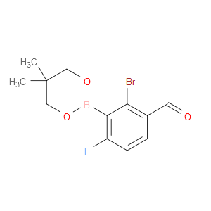 2-bromo-3-(5,5-dimethyl-1,3,2-dioxaborinan-2-yl)-4-fluorobenzaldehyde