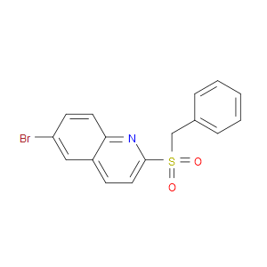 2-(benzylsulfonyl)-6-bromoquinoline