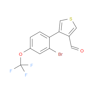4-(2-bromo-4-(trifluoromethoxy)phenyl)thiophene-3-carbaldehyde