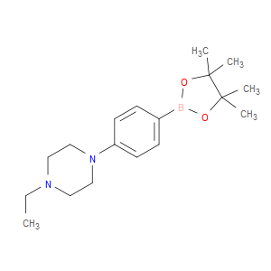 1-ethyl-4-(4-(4,4,5,5-tetramethyl-1,3,2-dioxaborolan-2-yl)phenyl)piperazine