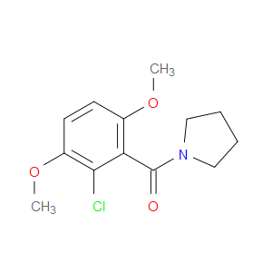 (2-chloro-3,6-dimethoxyphenyl)(pyrrolidin-1-yl)methanone